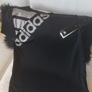 Adidas Black Tee w/Silver
